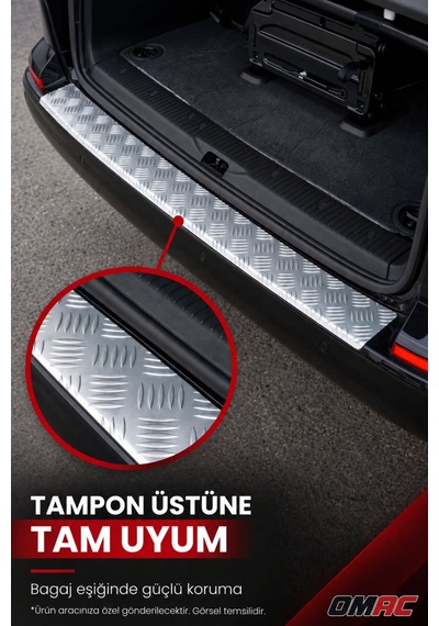 Opel Movano B 2010-2021 Uyumlu Mat Arka Tampon Eşiği Alüminyum Siyah