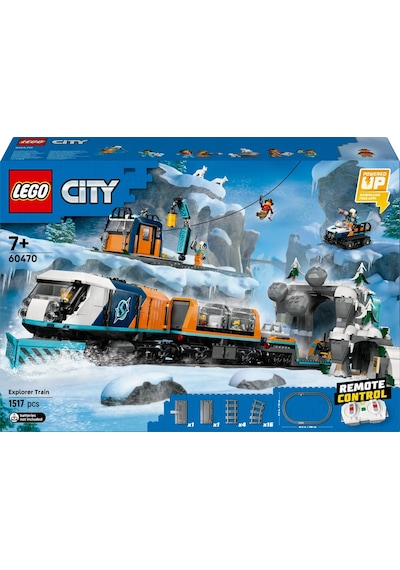 LEGO® City Kaşiflerin Kuzey Kutbu Ekspres Treni 60470 - 7 Yaş ve Üzeri STEM’e İlgi Duyan Çocuklar için Yaratıcı Oyuncak Yapım Seti (1517P)