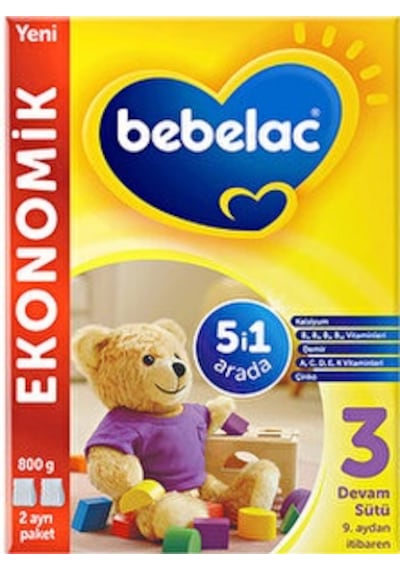 Bebelac 3 Numara Devam Sütü 800 G 4 Adet