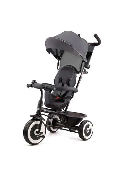 Aston 5 İ 1 Arada Üç Tekerlekli Bisiklet, 9 Ay+, Geriye Dönebilen Koltuk, Aksesuar Dahil Gri