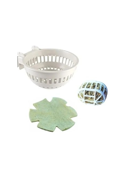 Plastik İç Kanarya Yuvası, Keçe Ve Yuva Kılı İle Tam Set