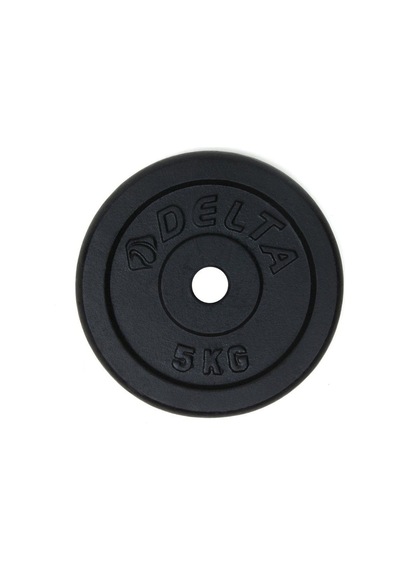 Delta 5 Kg X 2 Adet Siyah Döküm Plaka Çiftli Ağırlık Flanş