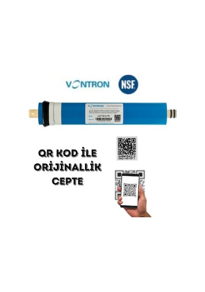 75 Gpd Vontron Membran Su Arıtma Filtresi Qr Kodlu