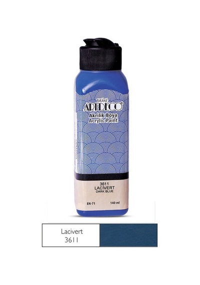 Artdeco Yeni Formül Akrilik Boya 140 Ml 3611 Lacivert