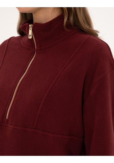 Pierre Cardin Kadın Vişne Sweatshirt 50314954-vr223 Vişne
