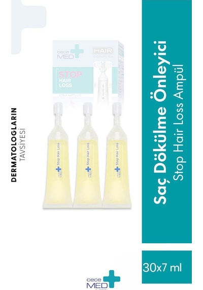 Cecemed Stop Hair Loss Saç Dökülmesine Karşı Ampül 30 X7 Ml