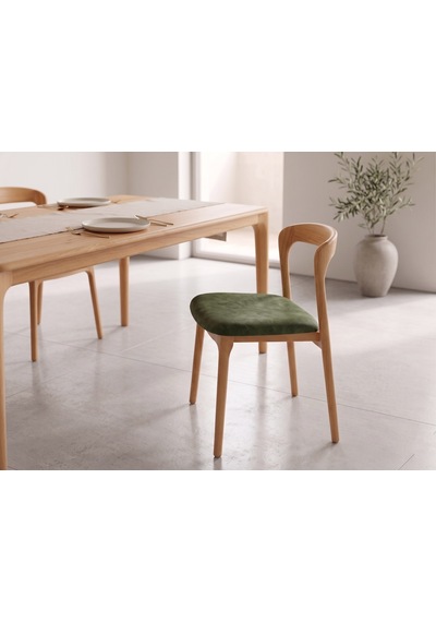 Zodiac Kolçaksız Ahşap Sandalye Natural