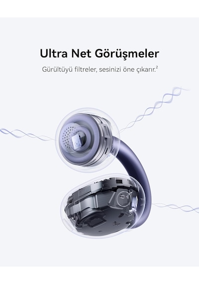 Huawei Freeclip 2 S Bluetooth Kablosuz Kulaklık - Mor
