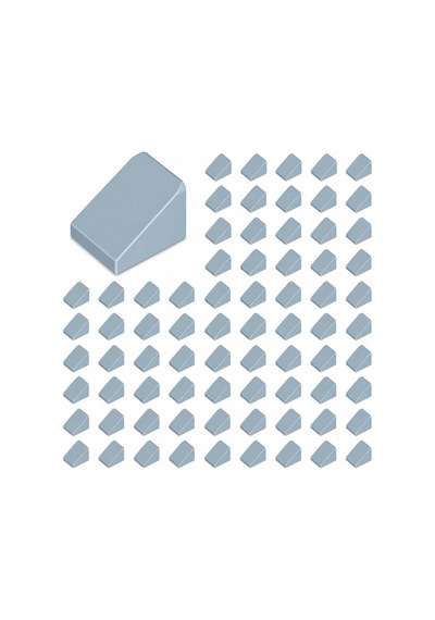 Yedek Parçalar: Slope: 100 Adet 1x1x2/3 Kum Mavisi - Sand Blue 54200