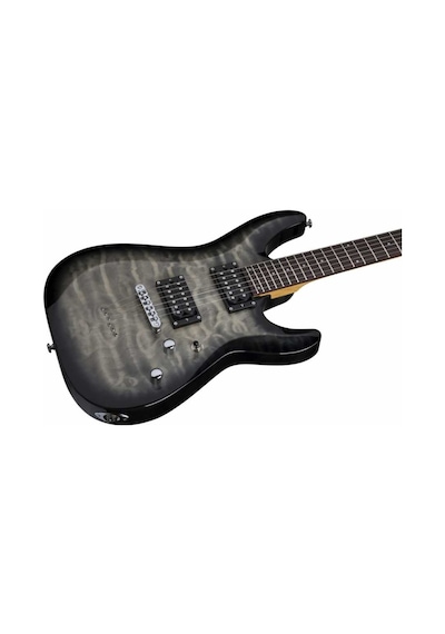 Schecter C-6 Plus Elektro Gitar (Charcoal Burst)