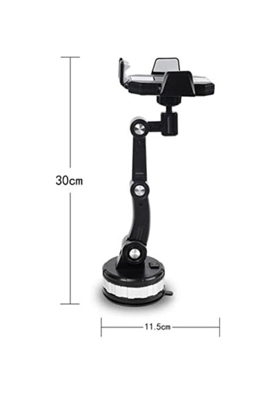 Ollevra Araç Içi Vantuzlu Telefon Tutucu Jel Vantuzlu Cama Takılabilen Güçlü 360 Derece Dönebilen Ayarlanabilir