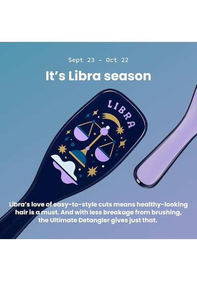 Zodiac The Ultimate Detangler Libra Saç Açıcı Tarak Düz Ve Kıvırcık Saçlar Terazi Burcu