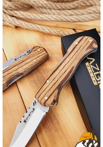Zeytin Sap Kamp Çakısı Outdoor Piknik Çakısı Bahçe Çakısı Çkw-473 Çok Renkli