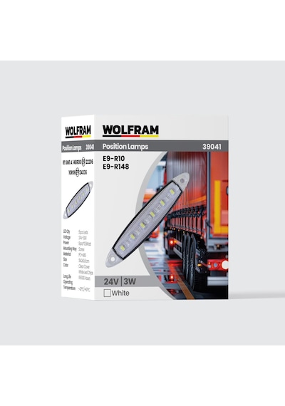 Led Yan Pozisyon Lambası Beyaz Renk Parmak Led 24v 3w E9-r10 Belgeli