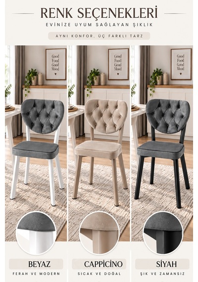4 Adet Simge Metal Sandalye Cafe,restaurant,mutfak,salon,yemek Odası Sandalyesi Siyah