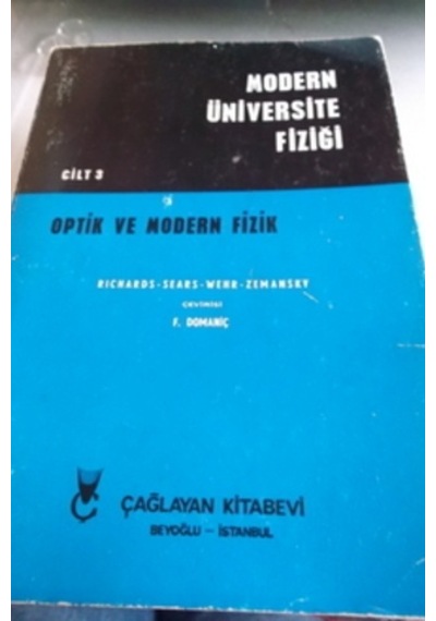 Modern Üniversite Fiziği Cilt 3 Optik ve Modern Fizik/Richard
