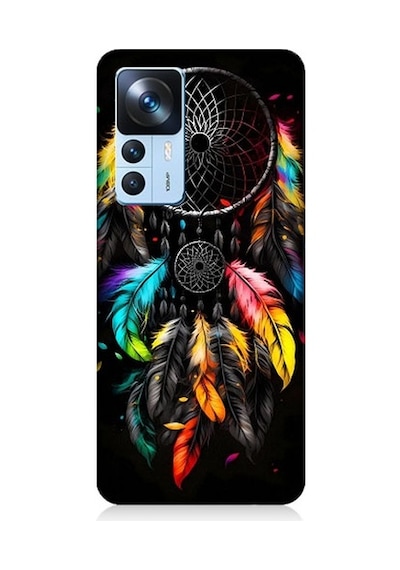 Xiaomi Mi 12t Uyumlu Renki Dream Catcher Düş Kapanı Desenli Silikon Kılıf