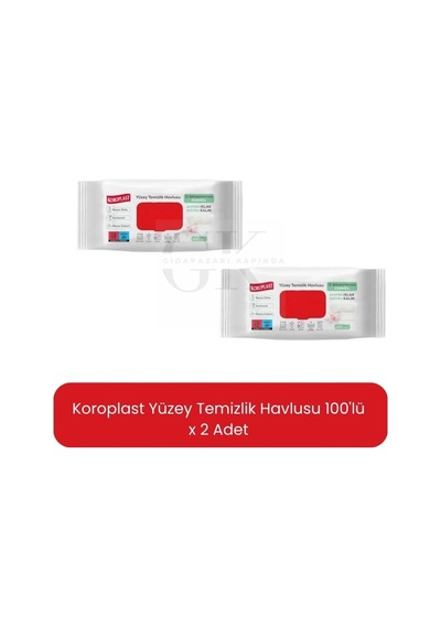 Yüzey Temizlik Havlusu 100lü X 2 Adet