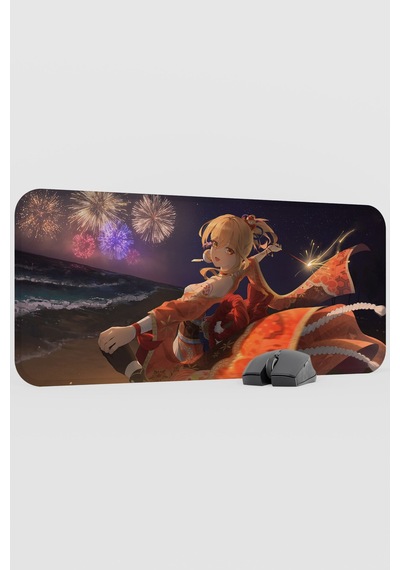 Yoimiya Genshin Impact Anime Gacha V4 - 70x30 Xl Gaming Mouse Pad Fare Altlığı