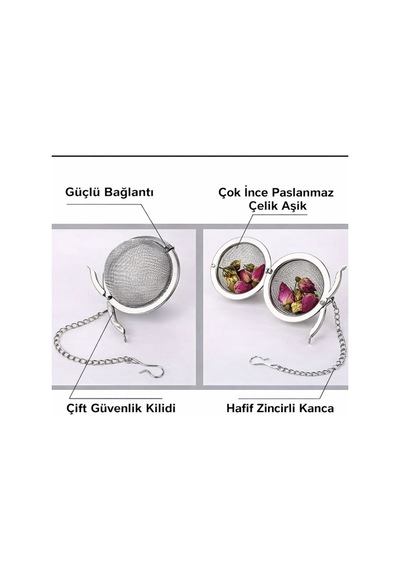 Metal Top Çay Süzgeci Paslanmaz İnce Gözenekli Çay Filtresi Paslanmaz Çelik Diğer