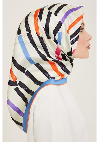Armine Sura İpek Eşarp 24ya9101 32 - Desenli