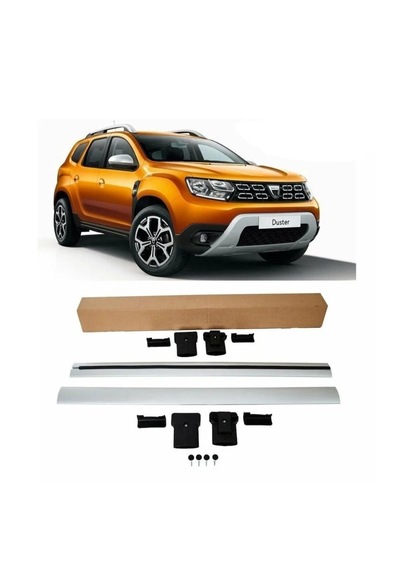 Dacia Duster Gri Renk Çıta 2018-2024 Uyumlu Wıngbar Port Bagaj Ara Atkı Tavan Barı Arabar