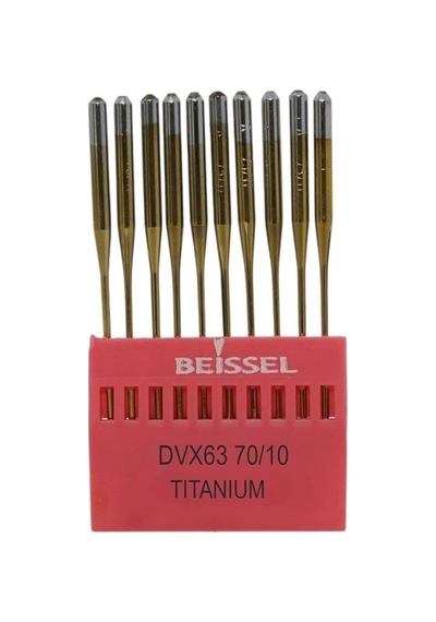 Beıssel Beissel Dvx63 Sanayi Tipi Reçme Makinesi İğnesi 10/70 Numara Altın Ses Uçlu 10 Adet 1 Paket Sku: Zeus8690010617781