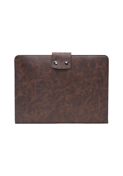 Macbook Uyumlu Air Pro 13.3 -14 İnç Organizer Evrak & Laptop Ve Tablet Çantası Crazy Kahve