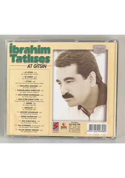 İbrahim Tatlıses At Gitsin Cd Orjinal Dönem Baskı