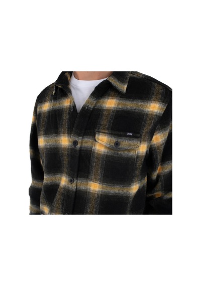 Hurley Hurley Portland Heavyweight Flannel Erkek Siyah Sweatshirt Blk Siyah