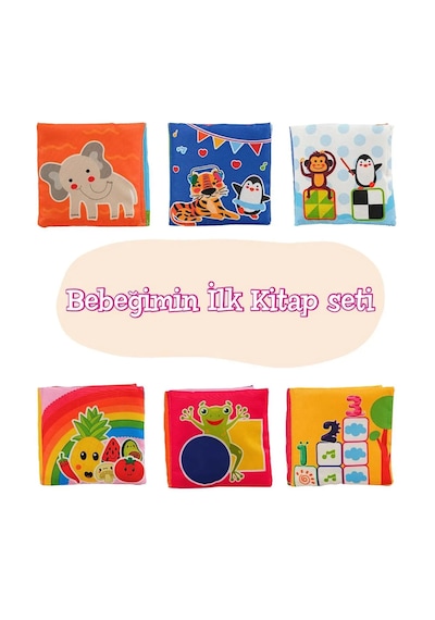 Bebeğimin İlk Kitap Seti 6'lı Set I Duyusal Gelişim I Motor