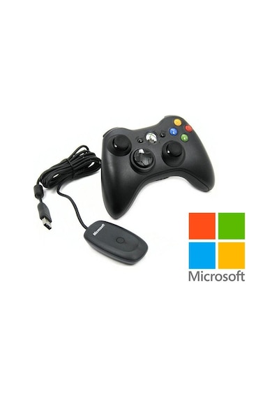 Microsoft Pc & Xbox360 Wireless Gamepad Joystick Jr9-00010