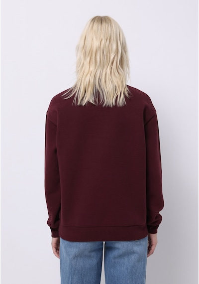 Colin's Colins Regular Fit Yuvarlak Yaka Baskılı Kadın Bordo Sweatshirt Cl1075521 Q1.v2 Brd Bordo Colin's Colins Regular Fit Yuvarlak Yaka Baskılı Kadın Bordo Sweatshirt Cl1075521 Q1.v2 Brd Bordo