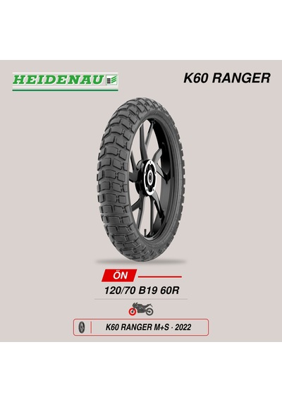 Heidenau K60 Ranger M+s 120/70 B19 60r Ön Motosiklet Lastiği 2022