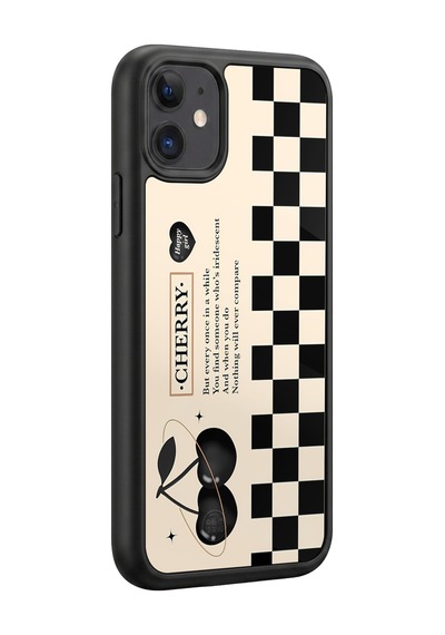 İphone 11 Uyumlu Cherry Desenli Kamera Korumalı Darbelere Dayanıklı Kılıf 1127-cherry-iphone11