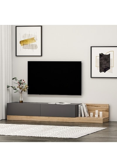 Tv Sehpası Masal Antrasit Çırağan 180 Cm