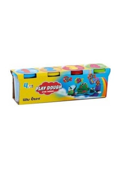 Lüks Özen Oyun Hamuru 4 Lü Büyük Boy 490gr L-544 Çok Renkli