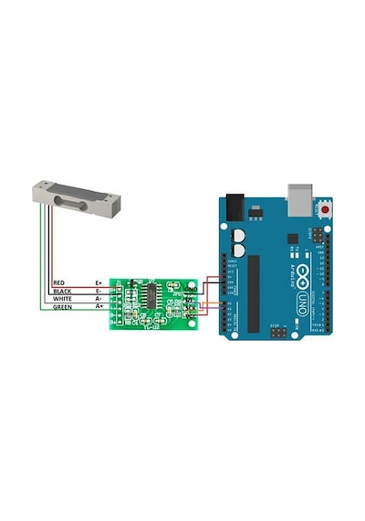 1 Kg Ağırlık Ölçme Sensörü Loadcell Hx711 Tartı Terazi Arduino