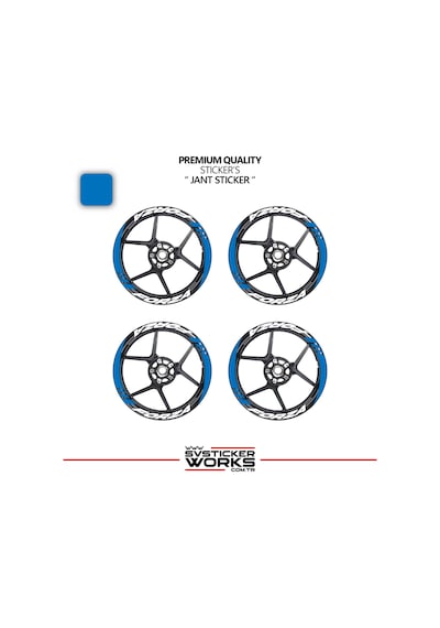 Honda Forza Geniş Jant Kaplama Sticker Etiket Modeli 16lı Set Sticker Yüksek Kalite 57366783