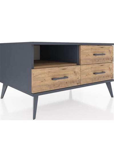 Kronos Şifonyer Tek Raflı 3 Çekmeceli 88x59x48 Antrasit-çam Çam Kronos Şifonyer Tek Raflı 3 Çekmeceli 88x59x48 Antrasit-çam Çam
