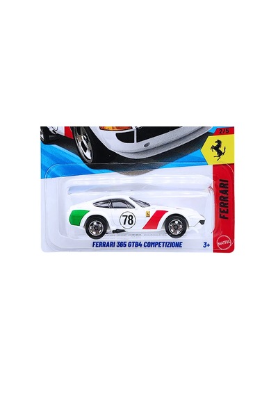 Hot Wheels Ferrarı 365 Gtb4 Competizione Beyaz - Kırmızı