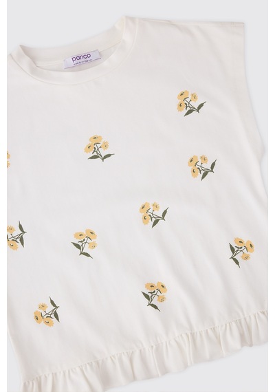 Panço Kız Çocuk Sarı Pijama Takımı 2611gk39004