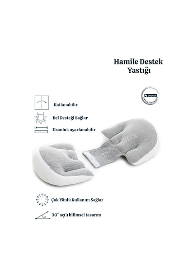 Çok Fonksiyonlu Hamile Destek Yastığı Katlanabilir Ayarlanabilir Destekli Hamile Yastığı