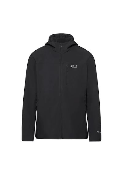 Jack Wolfskın A66308 Wild Winds Hooded Ceket Siyah
