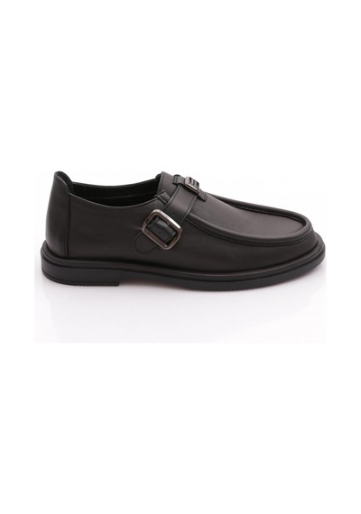 Dgn 500 Kadin Loafer Ayakkabi Siyah Napa