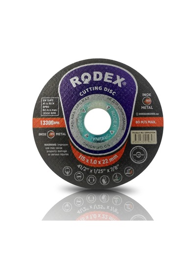 Telvesse Rodex İnox Metal Kesici Taş Disk 115 X 1 Mm 3 Adet