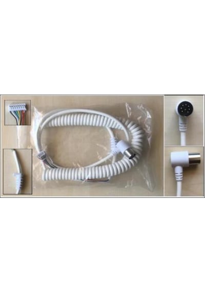 Spiral Kablo 8 Pin Dın Soketli ( Hill-Rom Uyumlu)