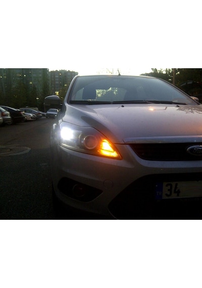 Çok Güçlü T10 Turuncu Dipsiz Led Ampul 24 Led Smd Canbus   12V