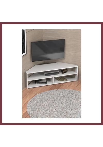 Storeşahin Köşe Tv Ünitesi Beyaz 140 Cm Shn0720
