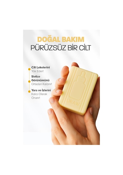 Uraw Leke Karşıtı ve Ton Eşitleyici Sarı Kantaron Sabunu 100 G